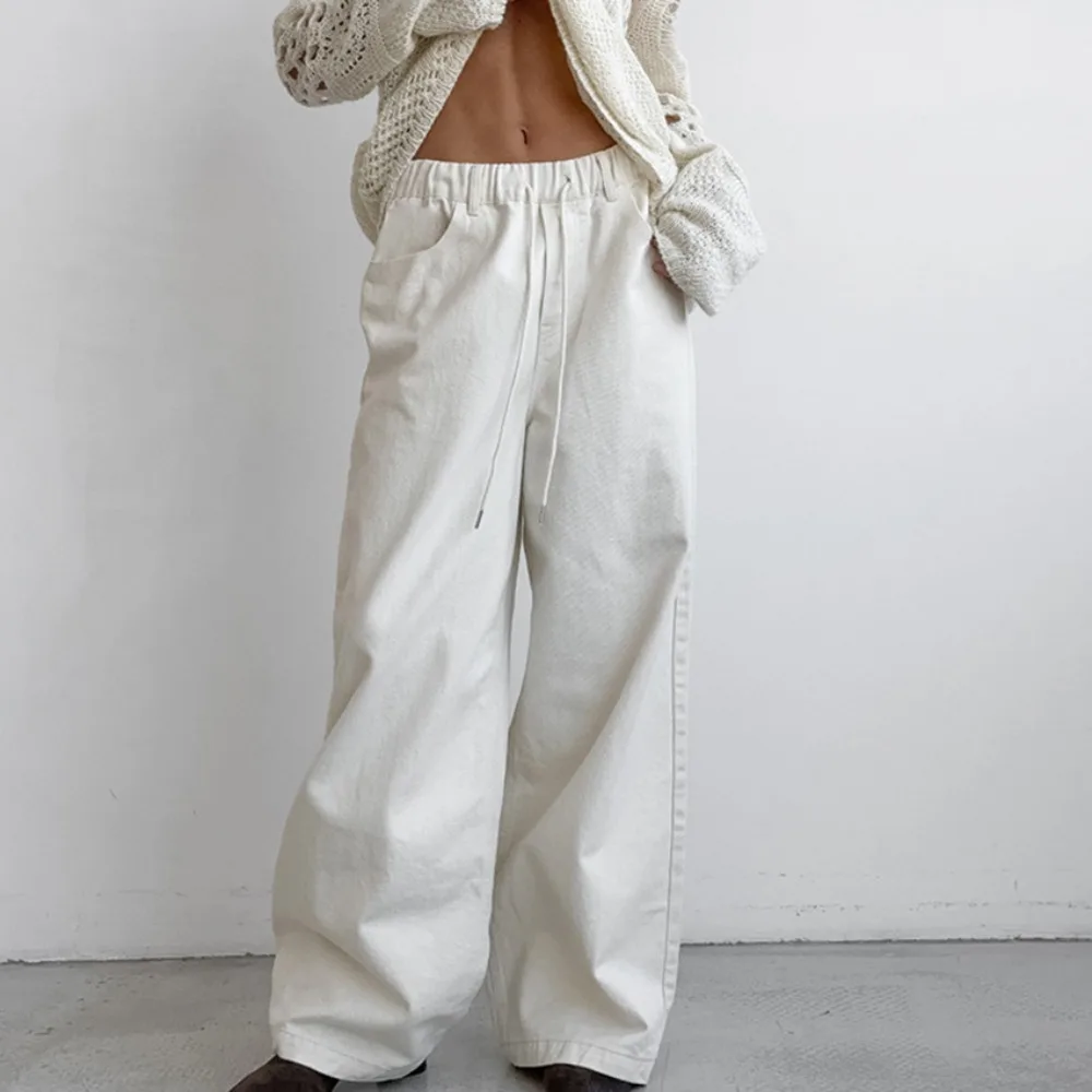 Casual Cotton High Waist Wide Leg Jeans 2025 Spring and Summer Women's Street Versatile Breathable Loose White Wide Leg Pants
Casual Cotton High Waist Wide Leg Jeans 2025 Spring and Summer Women's Street Versatile Breathable Loose White Wide Leg Pants