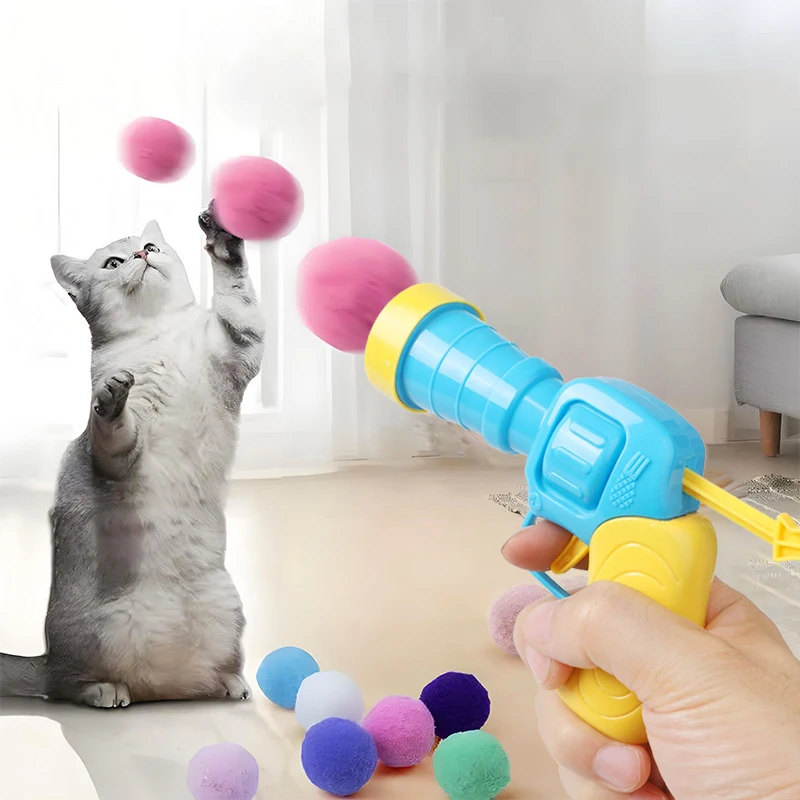 Interactive Cat Toys Plush Ball Shooting Gun with 100pcs Ball Silent High Elastic Creative Kitten Training Toy Cat Stuff
Interactive Cat Toys Plush Ball Shooting Gun with 100pcs Ball Silent High Elastic Creative Kitten Training Toy Cat Stuff