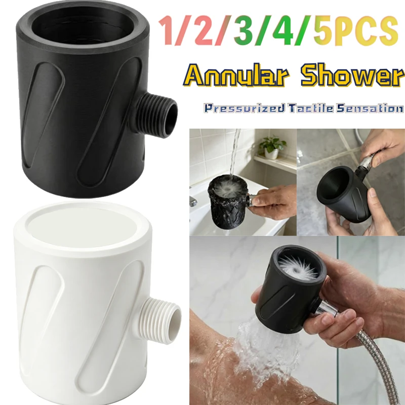 High Pressure Handheld Shower Head Spiral Nozzle Circular Water Massage Flushing Bathroom Shower Replacement Accessory 1-5PCS
High Pressure Handheld Shower Head Spiral Nozzle Circular Water Massage Flushing Bathroom Shower Replacement Accessory 1-5PCS