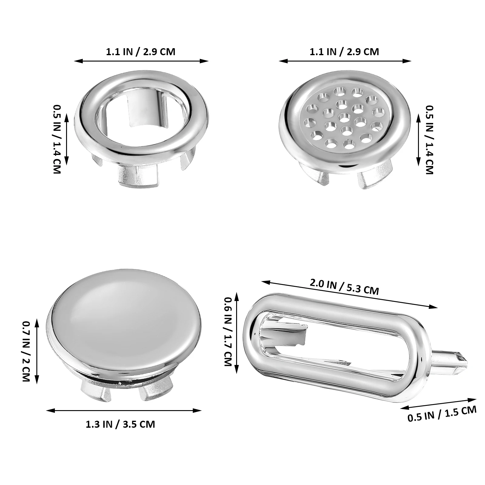 8 Pcs Overflow Hole Decoration Sink Drain Cover Tub Equipment Covers Plastic Plating Rings Child Bathroom
8 Pcs Overflow Hole Decoration Sink Drain Cover Tub Equipment Covers Plastic Plating Rings Child Bathroom