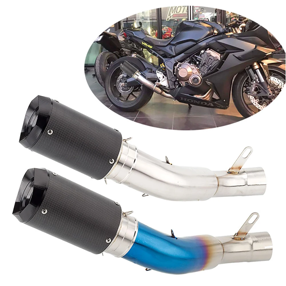 Motorcycle Full Exhaust System CB650F CNC 76mm Muffler Front Link Pipe For Honda CB650R CBR650R 2019-2021
Motorcycle Full Exhaust System CB650F CNC 76mm Muffler Front Link Pipe For Honda CB650R CBR650R 2019-2021