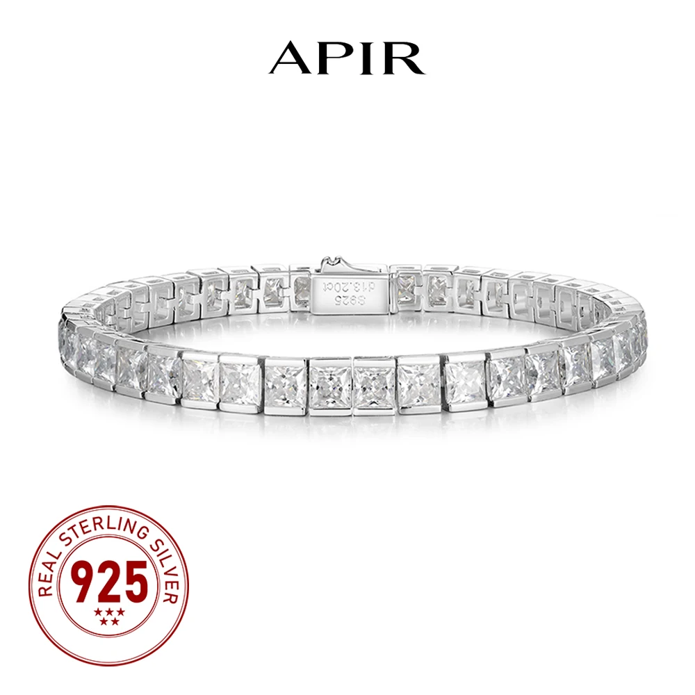 APIR D Color VVS1 Moissanite Women’s Tennis Bracelet 925 Sterling Silver Lab Diamond Bangle Anniversary Valentines Jewelry Gift
APIR D Color VVS1 Moissanite Women’s Tennis Bracelet 925 Sterling Silver Lab Diamond Bangle Anniversary Valentines Jewelry Gift