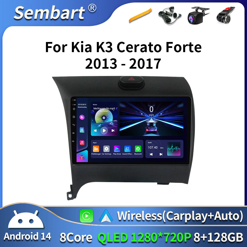 Android 16 For Kia Cerato 3 K3 Forte 2013 2014 2015 2016 2017 2018 Car Auto Radio Multimedia Player Navigation GPS 4G 2DIN DVD
Android 16 For Kia Cerato 3 K3 Forte 2013 2014 2015 2016 2017 2018 Car Auto Radio Multimedia Player Navigation GPS 4G 2DIN DVD