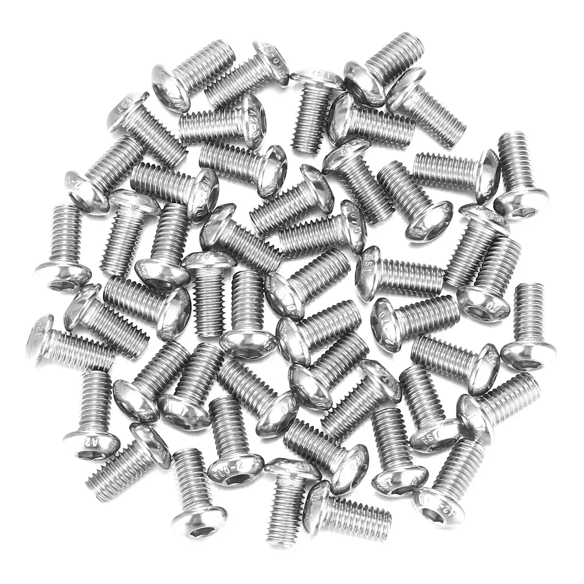 M6x12mm Stainless Steel Hex Socket Button Head Screws 50 Pcs
M6x12mm Stainless Steel Hex Socket Button Head Screws 50 Pcs