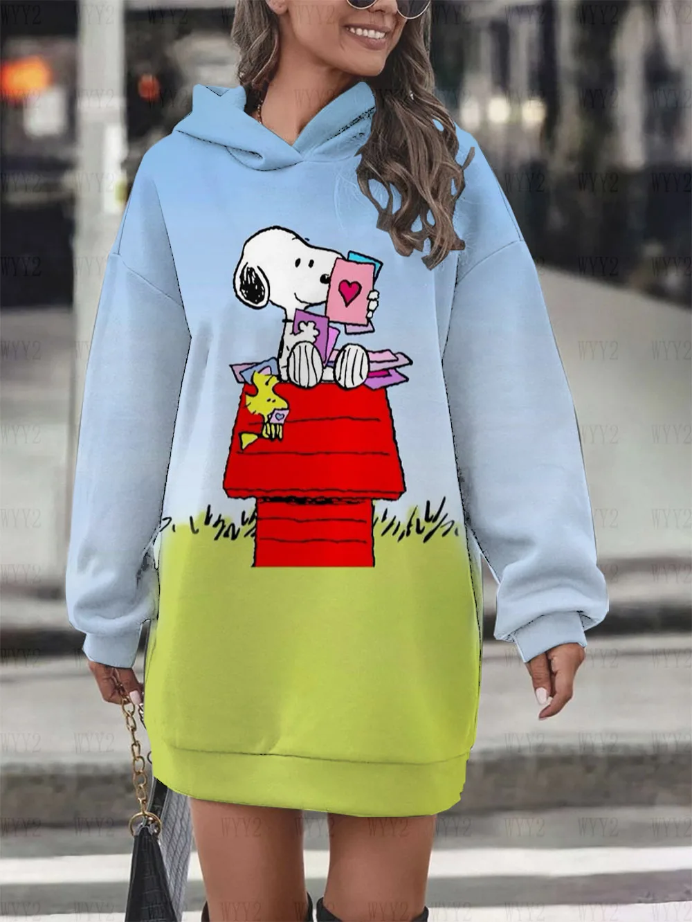 Hot sale Snoopy print series women's pullover long sleeve hoodie autumn and winter casual comfortable party hoodie dress
Hot sale Snoopy print series women's pullover long sleeve hoodie autumn and winter casual comfortable party hoodie dress