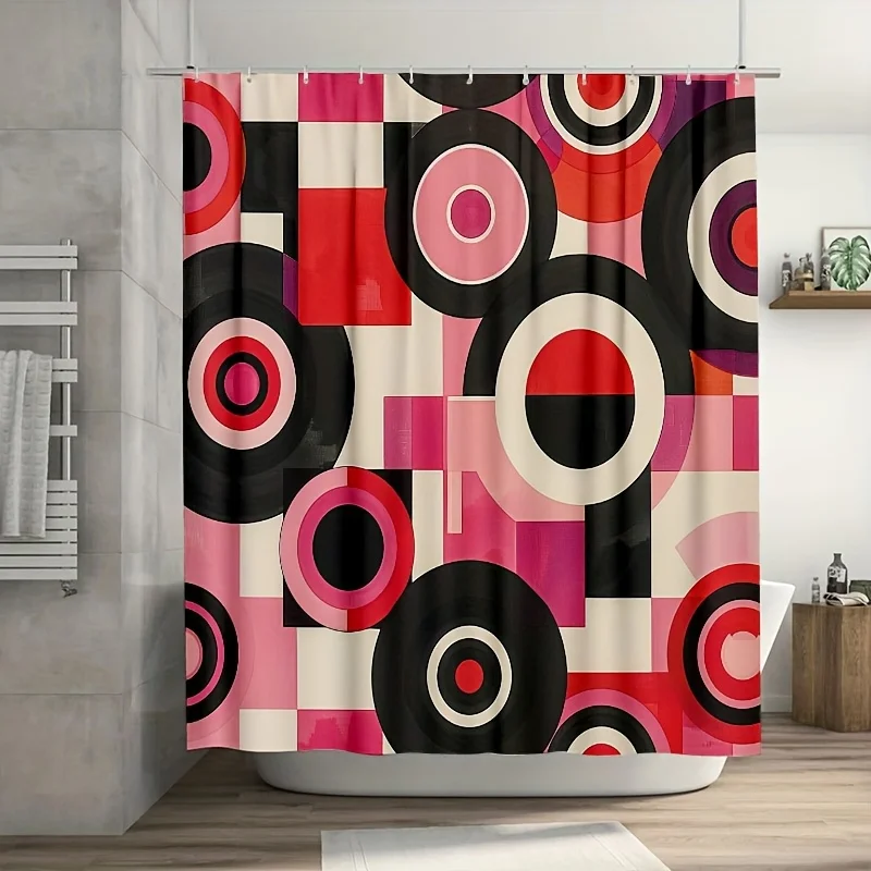 Geometric Abstract Circle Pattern Shower Curtain Bathroom Decor Modern Stylish Art Print 70.8x70.8 Inch Bold Pop Art Design
Geometric Abstract Circle Pattern Shower Curtain Bathroom Decor Modern Stylish Art Print 70.8x70.8 Inch Bold Pop Art Design