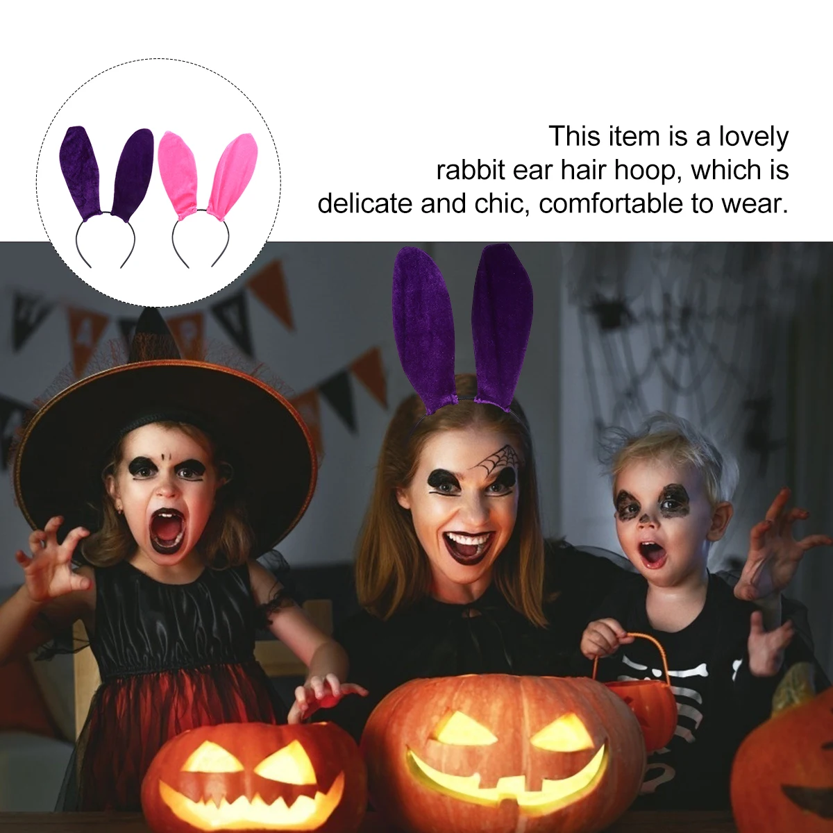 2Pcs Rabbit Elastic Durable Cloth Party Rabbit Ears Headb Shooting Hair Accessories Performance Hair Girls
2Pcs Rabbit Elastic Durable Cloth Party Rabbit Ears Headb Shooting Hair Accessories Performance Hair Girls