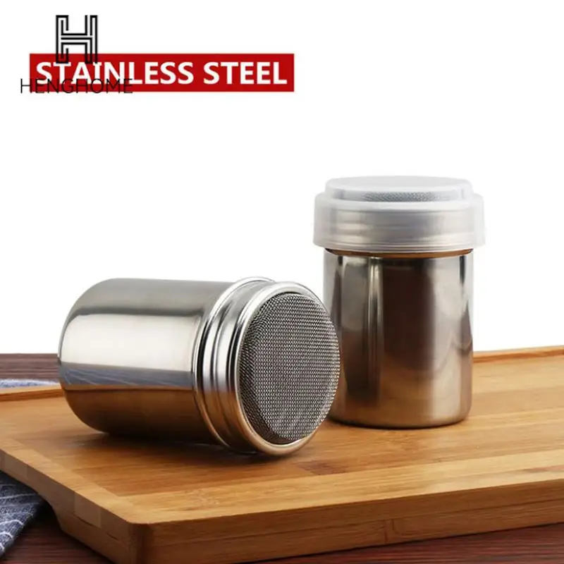 Stainless Steel Cocoa Flour Coffee Sifter Flour Sugar Icing Mesh Sifter Powder Spreading Tank for Fancy Coffee Barbecue Tools
Stainless Steel Cocoa Flour Coffee Sifter Flour Sugar Icing Mesh Sifter Powder Spreading Tank for Fancy Coffee Barbecue Tools