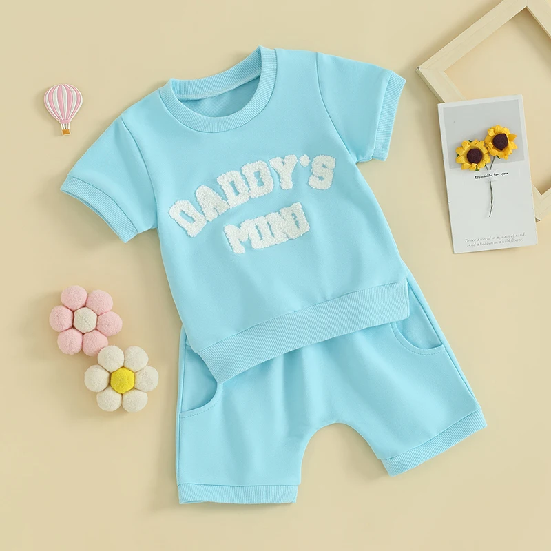 Летняя одежда для маленьких девочек, мини футболка Daddys с коротким рукавом, шорты с эластичным поясом, милая Одежда для новорожденных
Летняя одежда для маленьких девочек, мини футболка Daddys с коротким рукавом, шорты с эластичным поясом, милая Одежда для новорожденных