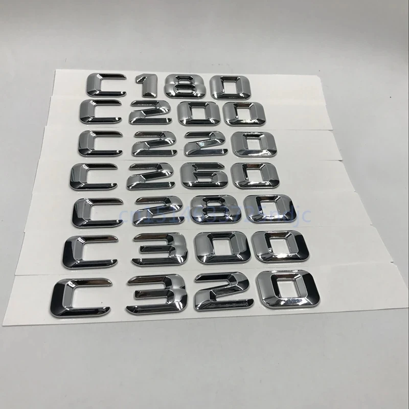 3D ABS Letters For Mercedes-Benz C Class C180 C200 C220 C260 C280 C300 C320 Trunk Rear Emblem Badge Chrome Auto Logo Accessorie
3D ABS Letters For Mercedes-Benz C Class C180 C200 C220 C260 C280 C300 C320 Trunk Rear Emblem Badge Chrome Auto Logo Accessorie
