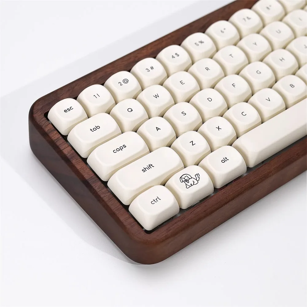 137-key PBT keycaps featuring cute puppy designs, minimalist font, KOA height, custom mechanical keyboard keycaps
137-key PBT keycaps featuring cute puppy designs, minimalist font, KOA height, custom mechanical keyboard keycaps