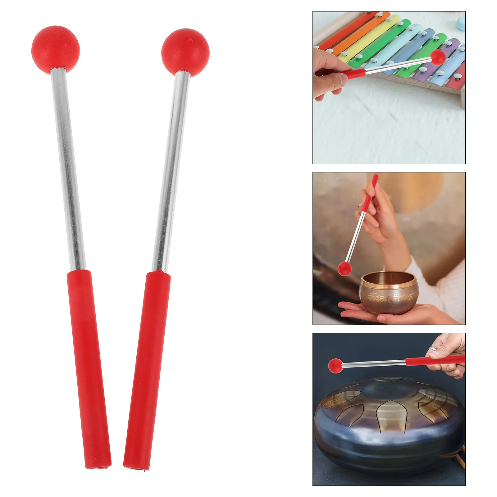 1Pair Universal Drum Mallets for Marimba Tongue Drum Xylophone Comfortable Handle Reliable Material Long-Lasting Percussion
1Pair Universal Drum Mallets for Marimba Tongue Drum Xylophone Comfortable Handle Reliable Material Long-Lasting Percussion