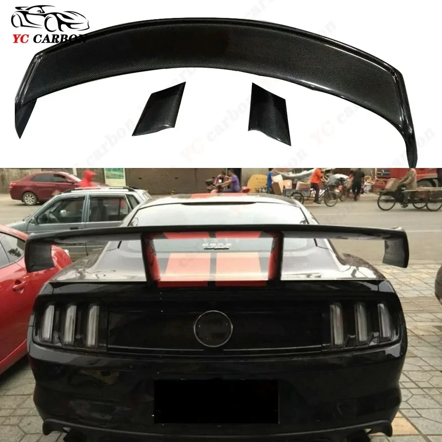 For Ford Mustang GT 2015+ Carbon Fiber Spoiler Rear Wing Auto Racing Car Styling Tail Lip Wing Car Trunk Diverter body kit
For Ford Mustang GT 2015+ Carbon Fiber Spoiler Rear Wing Auto Racing Car Styling Tail Lip Wing Car Trunk Diverter body kit