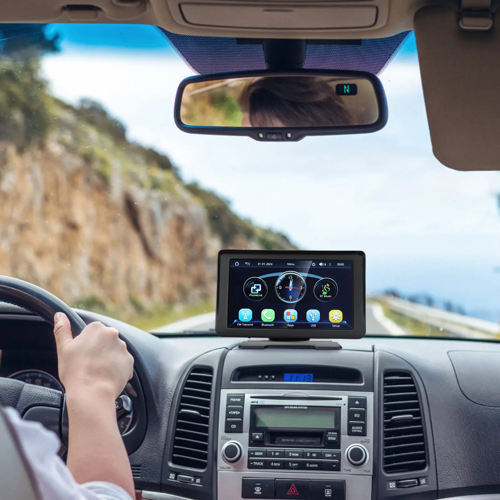Car Entertainment System Portable Touchscreen 7 Inch Car Stereo Rear View Backup Camera Navigation System for Vehicle
Car Entertainment System Portable Touchscreen 7 Inch Car Stereo Rear View Backup Camera Navigation System for Vehicle
