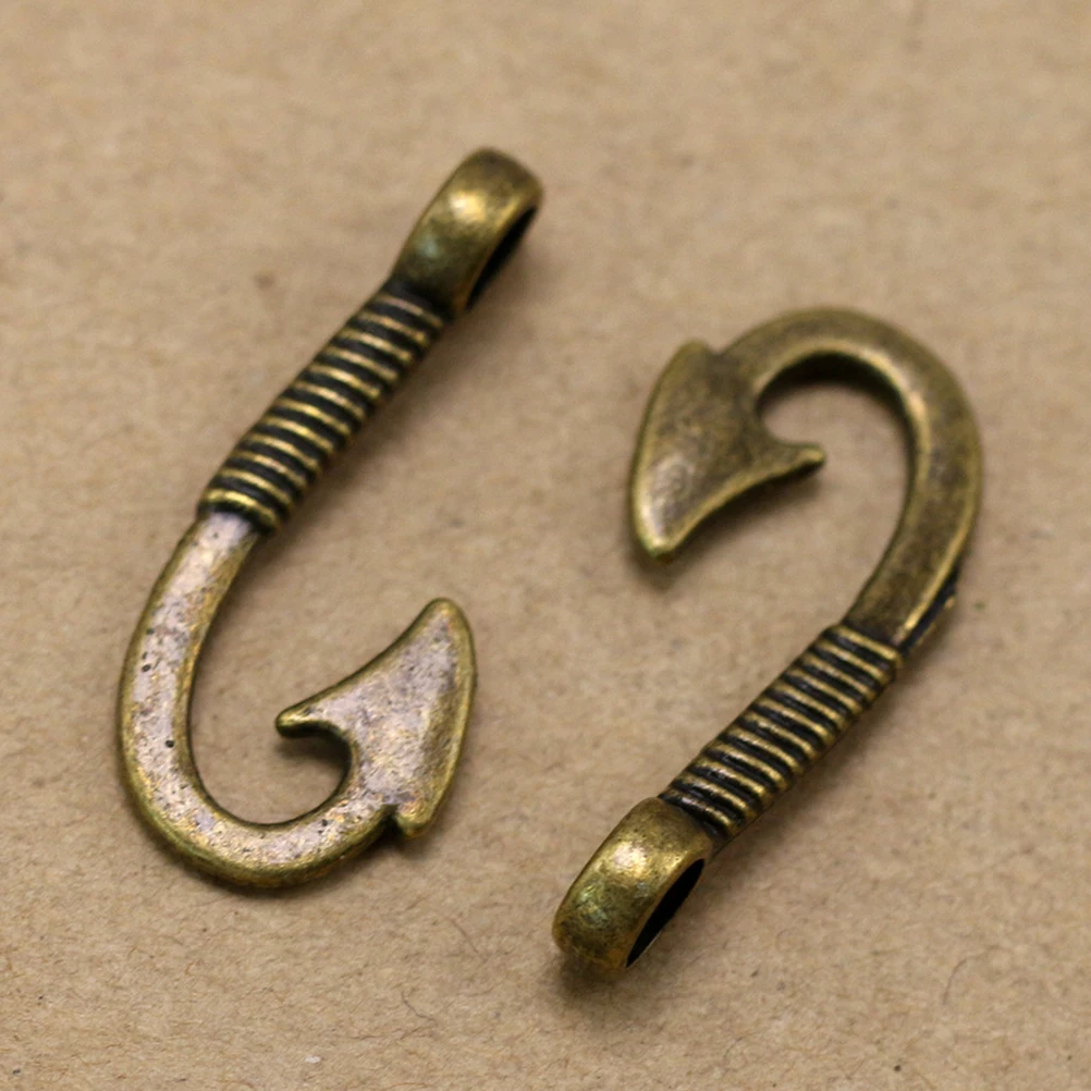50pcs Bronze Fish Hook Pendants Alloy Jewelry Making Accessories Necklace Bracelet Earrings for Scrapbooking
50pcs Bronze Fish Hook Pendants Alloy Jewelry Making Accessories Necklace Bracelet Earrings for Scrapbooking