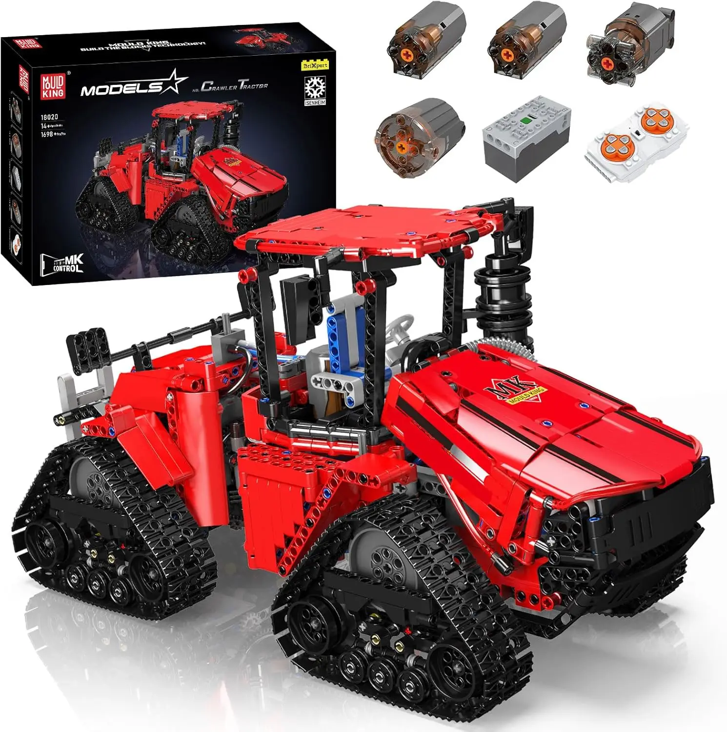 18020 Tractor Building Blocks Toy, Remote Control Crawler Tractor with 4 Motors, Construction Vehicles Model for Kids/Adults (16
18020 Tractor Building Blocks Toy, Remote Control Crawler Tractor with 4 Motors, Construction Vehicles Model for Kids/Adults (16