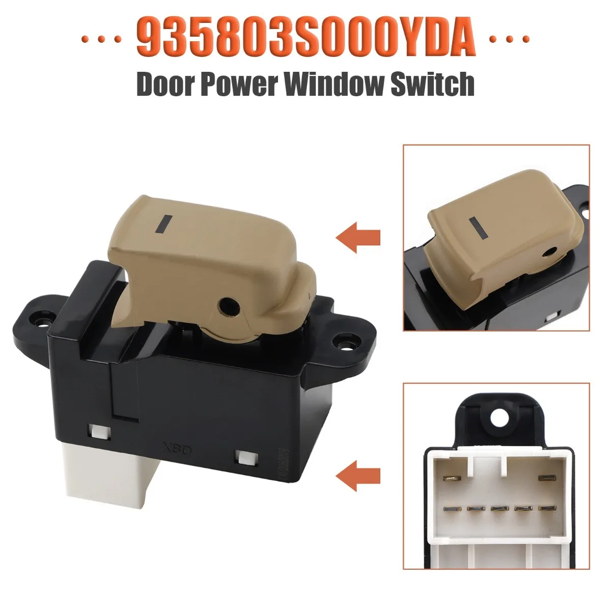 Car Door Power Window Switch Replacement Accessories For Hyundai Sonata 2011-2015 935803S000YDA Rear Side
Car Door Power Window Switch Replacement Accessories For Hyundai Sonata 2011-2015 935803S000YDA Rear Side