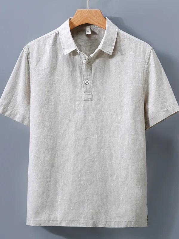 Men's Pure Color Linen Short Sleeve Shirt Summer Thin Breathable Comfortable Full Linen Turn-down Collar Trendy Versatil...
Men's Pure Color Linen Short Sleeve Shirt Summer Thin Breathable Comfortable Full Linen Turn-down Collar Trendy Versatil...