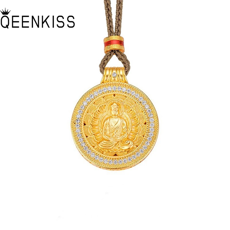 QEENKISS 24KT Gold Vintage Lotus The Buddha Necklace Pendants For Women Wedding Party Birthday Christmas Mother Lady Gift PT5221
QEENKISS 24KT Gold Vintage Lotus The Buddha Necklace Pendants For Women Wedding Party Birthday Christmas Mother Lady Gift PT5221