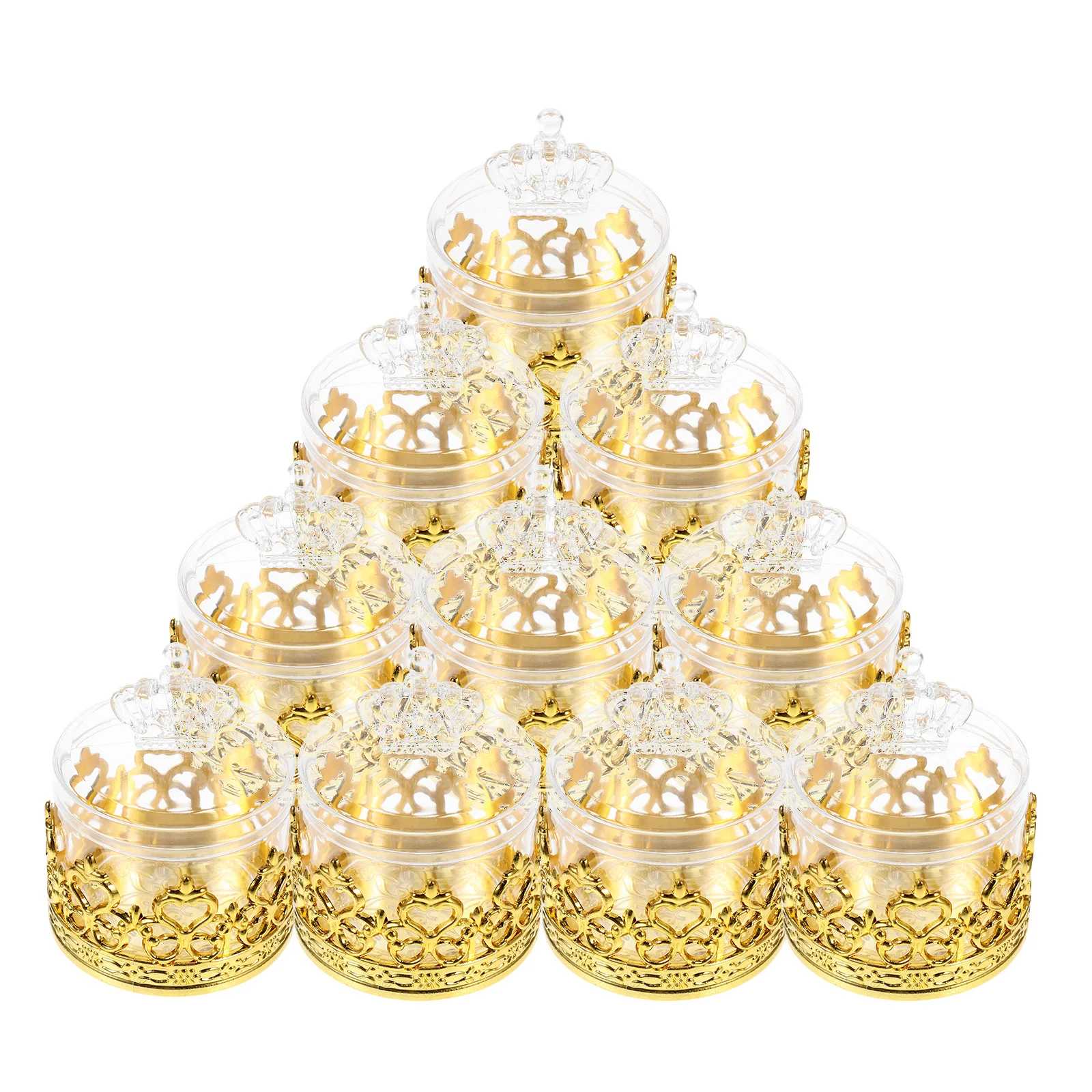12pcs Transparent Crown Wedding Candy Box European Style Party Favor Boxes for Baby Shower Baptism Gold Color
12pcs Transparent Crown Wedding Candy Box European Style Party Favor Boxes for Baby Shower Baptism Gold Color
