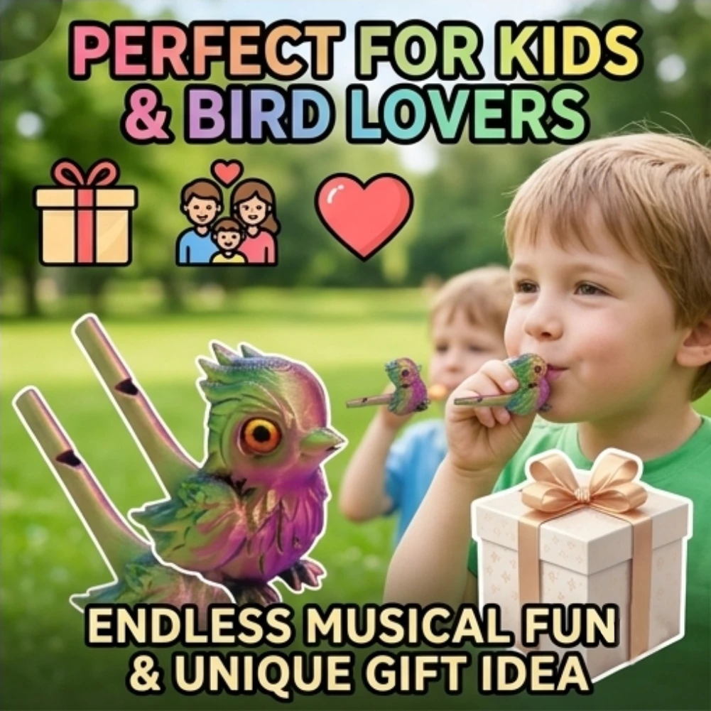 3D Printed Water Bird Whistle Simulation Bird Call Musical Instrument Warbler Whistle Toy for Kids Adults Party Stress Relief
3D Printed Water Bird Whistle Simulation Bird Call Musical Instrument Warbler Whistle Toy for Kids Adults Party Stress Relief