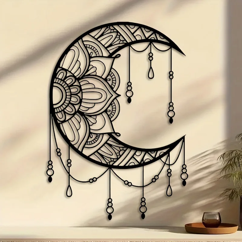 DIY Iron Simple Mandala Moon Wall Hanging Artwork Reproduction Fashion Bohemian Style Wall Hanging
DIY Iron Simple Mandala Moon Wall Hanging Artwork Reproduction Fashion Bohemian Style Wall Hanging