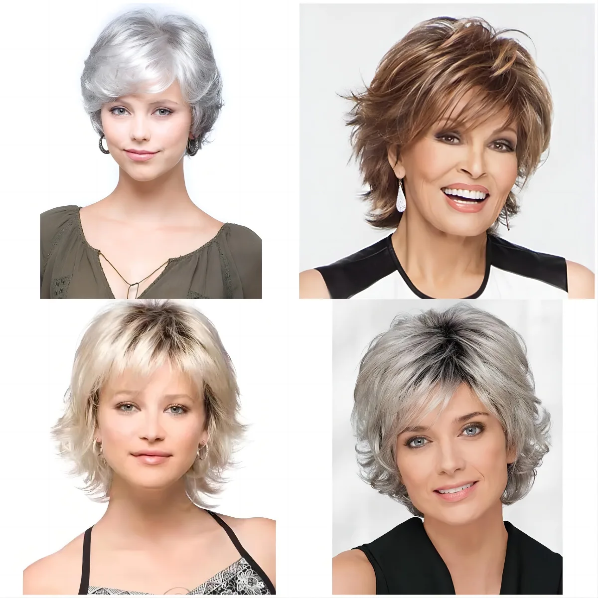 Faionable ort Curl Wig Cap для женщин среднего возраста и ly ey Пушистый полный головной убор Reatic Hair Beau и уход за волосами
Faionable ort Curl Wig Cap для женщин среднего возраста и ly ey Пушистый полный головной убор Reatic Hair Beau и уход за волосами