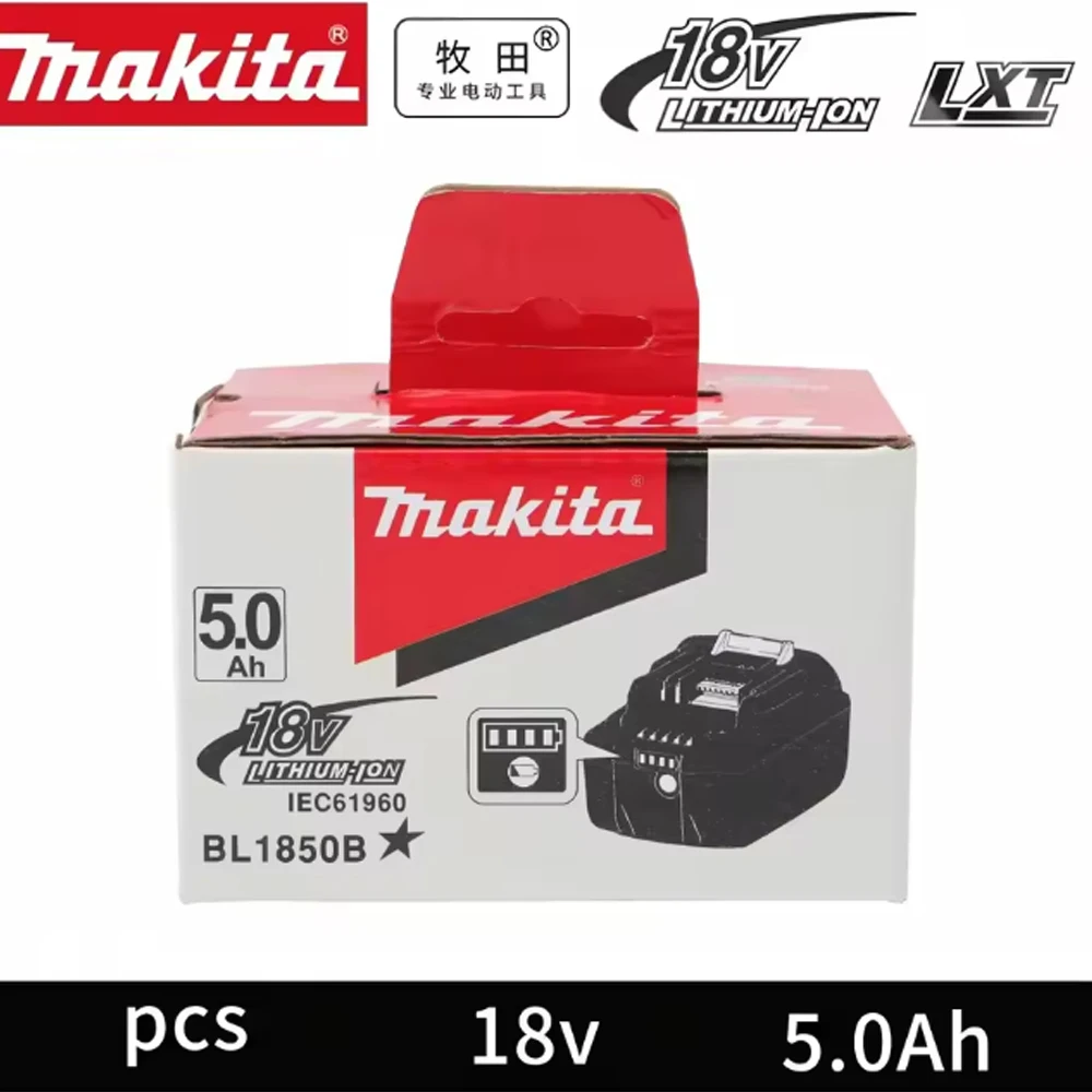 18V 5000mAH/5.0Ah Makita Original With LED lithium ion replacement LXT BL1860B BL1850 Makita rechargeable power tool battery
18V 5000mAH/5.0Ah Makita Original With LED lithium ion replacement LXT BL1860B BL1850 Makita rechargeable power tool battery