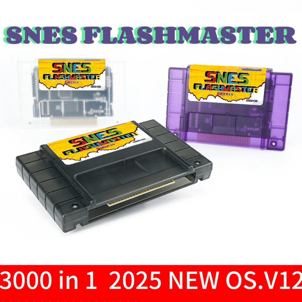 3000 in 1 OS.V12 SNES Flashmaster Cartridge Card 8GB TF Card Game Card For Super Nintendo SNES Console Classic Game Cartridge
3000 in 1 OS.V12 SNES Flashmaster Cartridge Card 8GB TF Card Game Card For Super Nintendo SNES Console Classic Game Cartridge