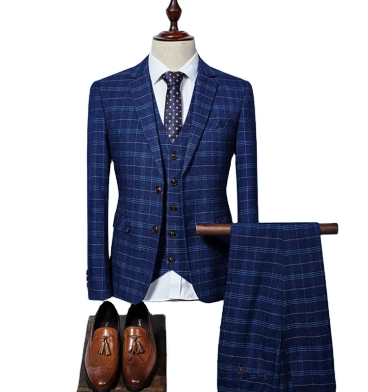 Fashion High Quality Men's Formal Business Casual Set 3-piece Men's Set
Fashion High Quality Men's Formal Business Casual Set 3-piece Men's Set