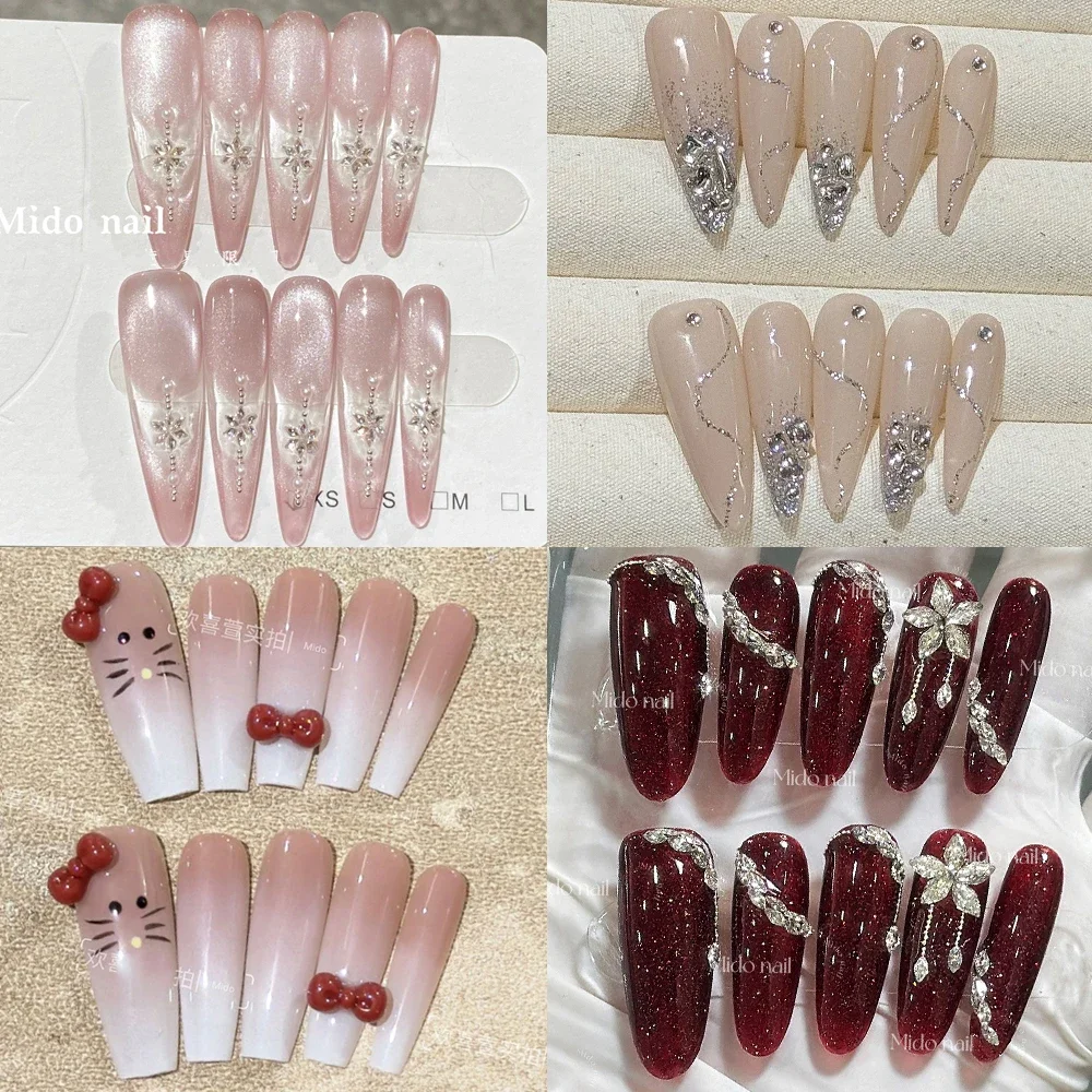 Beauty Shining Gradients Pink Blue Long Stiletto Coffin Press On Nails Rhinestones 3D Flowers Butterfly Full Over Fake Nail Tip 
Beauty Shining Gradients Pink Blue Long Stiletto Coffin Press On Nails Rhinestones 3D Flowers Butterfly Full Over Fake Nail Tip