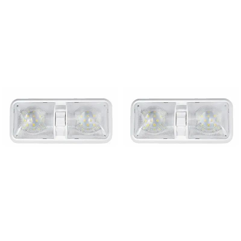 2X Universal Car Ceiling Double Dome Light For Camper Trailer Marine RV 48 LED 12V 520LM Car Light Lamp White Roof Lamp-X59A
2X Universal Car Ceiling Double Dome Light For Camper Trailer Marine RV 48 LED 12V 520LM Car Light Lamp White Roof Lamp-X59A