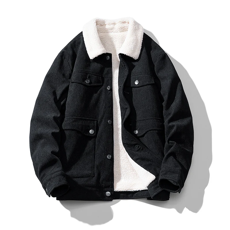 Men's Wool Retro Jacket Windproof Winter Coat New Trend Loose Jacket with Thick Fleece Workwear Jacket Men's High-quality Jacket
Men's Wool Retro Jacket Windproof Winter Coat New Trend Loose Jacket with Thick Fleece Workwear Jacket Men's High-quality Jacket