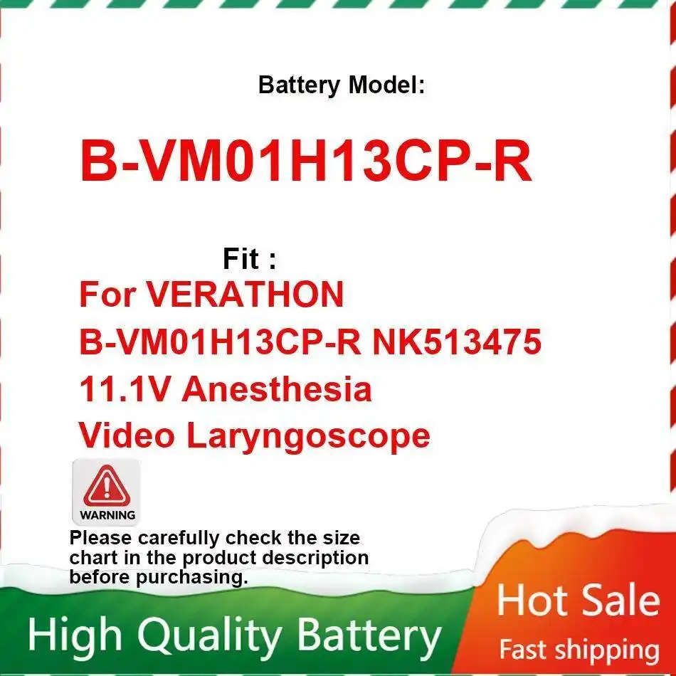 Anesthesia Video Laryngoscope Battery 1300mAh For B-VM01H13CP-R NK513475 11.1V Anesthesia video laryngoscope B-VM01H13CP-R
Anesthesia Video Laryngoscope Battery 1300mAh For B-VM01H13CP-R NK513475 11.1V Anesthesia video laryngoscope B-VM01H13CP-R