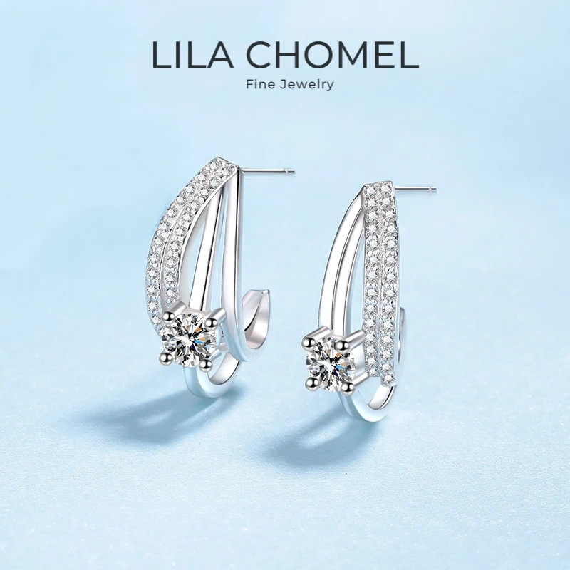 Girl Friend Valentine's Day 18K White Gold Birthday Gift 0.6CT Moissanite Diamond Women Wedding PT950 Customized Design Earrings
Girl Friend Valentine's Day 18K White Gold Birthday Gift 0.6CT Moissanite Diamond Women Wedding PT950 Customized Design Earrings