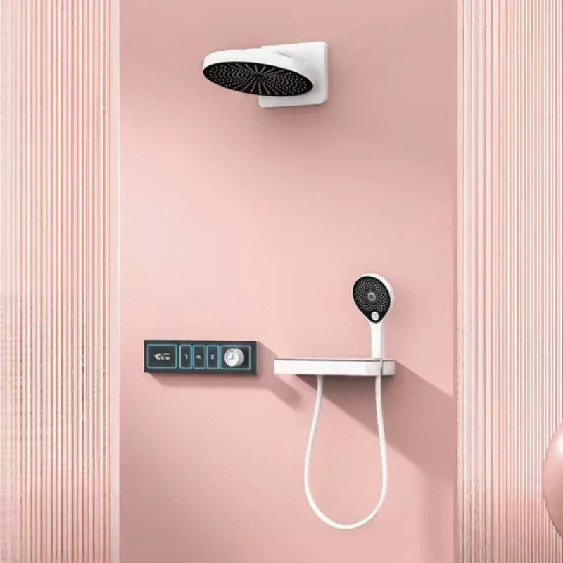 Rain Shower System Concealed Panel Wall Waterfall Thermostatic Atmosphere LED Digital Shower Sets
Rain Shower System Concealed Panel Wall Waterfall Thermostatic Atmosphere LED Digital Shower Sets