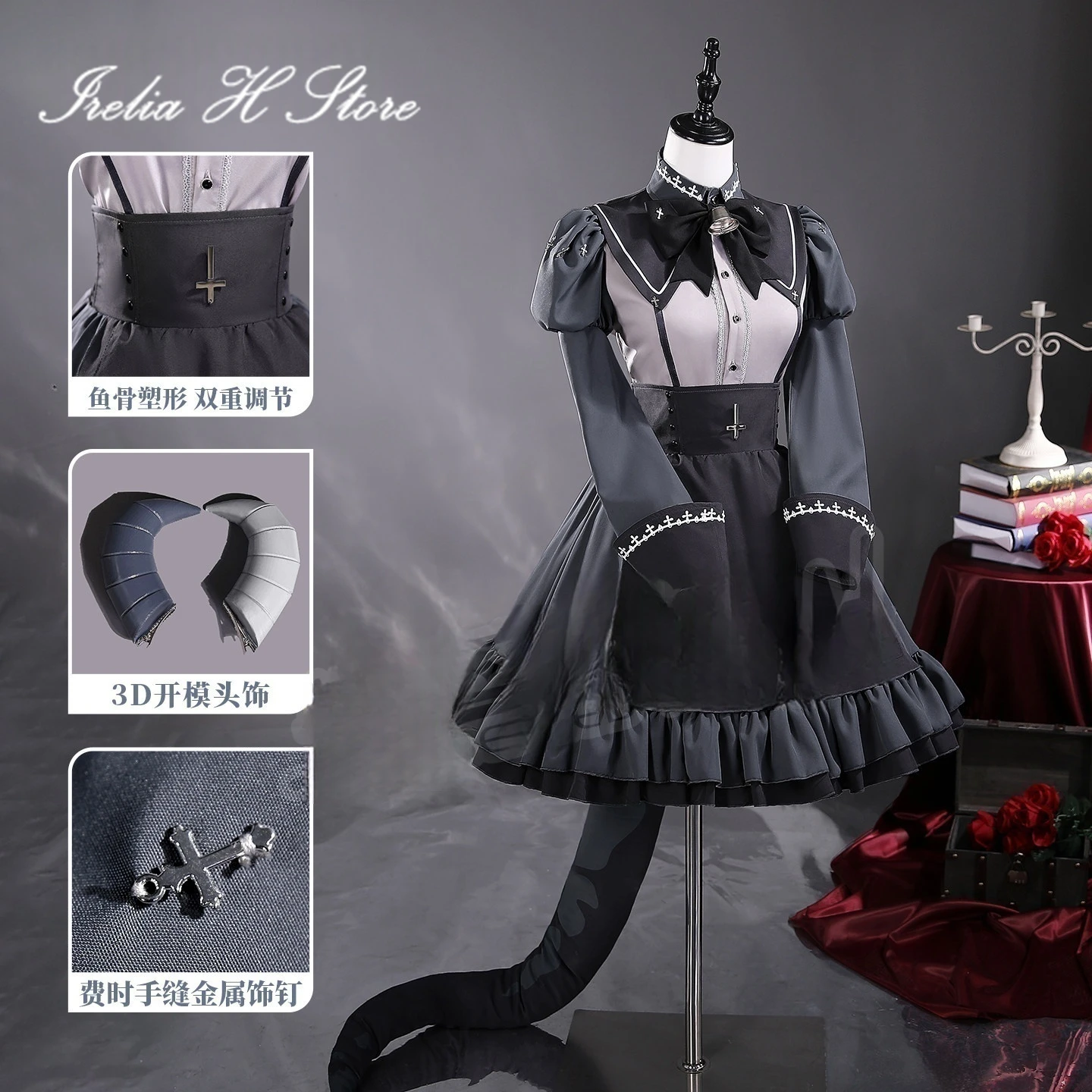Irelia H Anime Pu c key Goddess Cosplay Costume devil dress Halloween Costumes for women
Irelia H Anime Pu c key Goddess Cosplay Costume devil dress Halloween Costumes for women