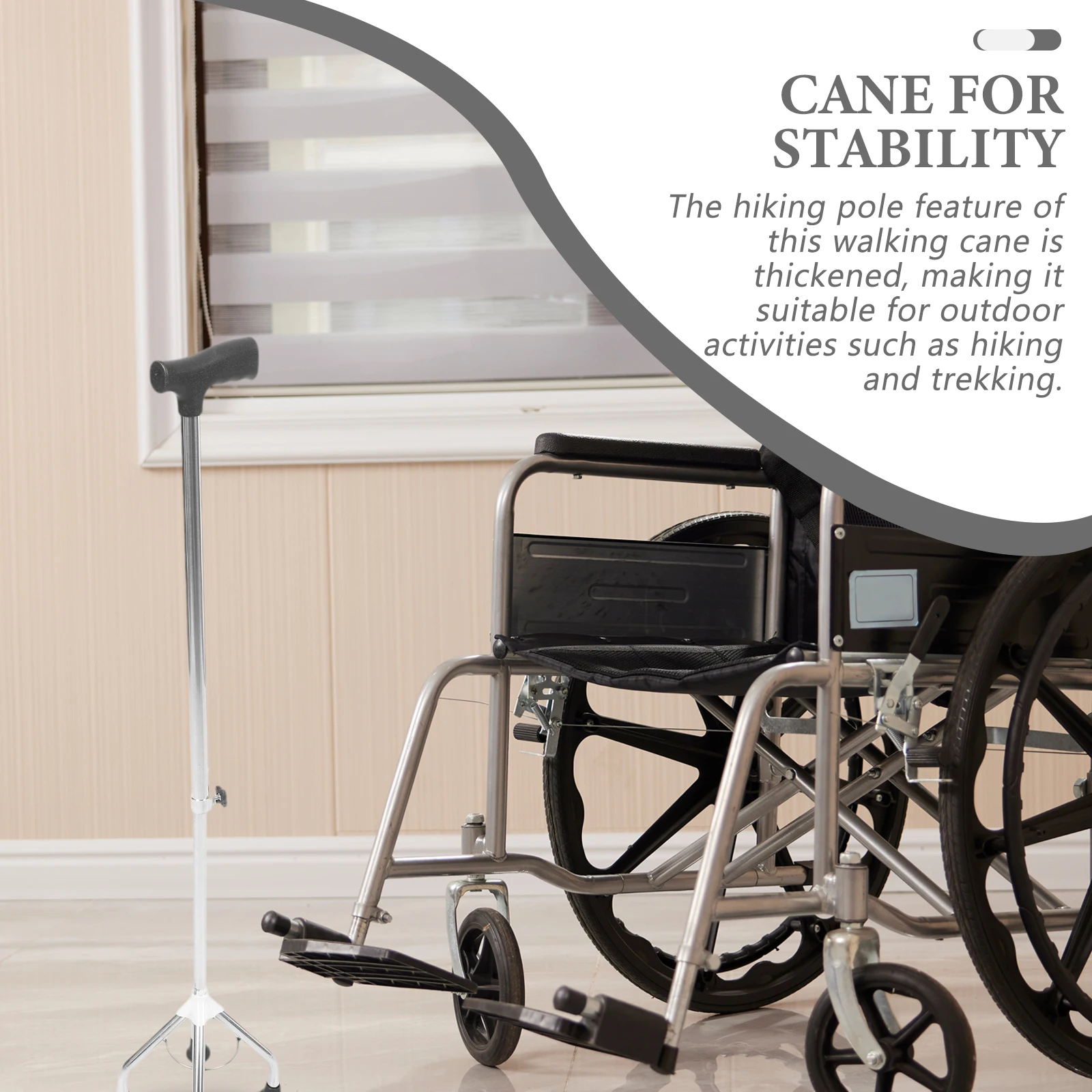 Sturdy Adjustable Walking Stick Nonslip Cane for Stability Hiking Trekking Elderly Support Walking Cane Climbing Wand
Sturdy Adjustable Walking Stick Nonslip Cane for Stability Hiking Trekking Elderly Support Walking Cane Climbing Wand