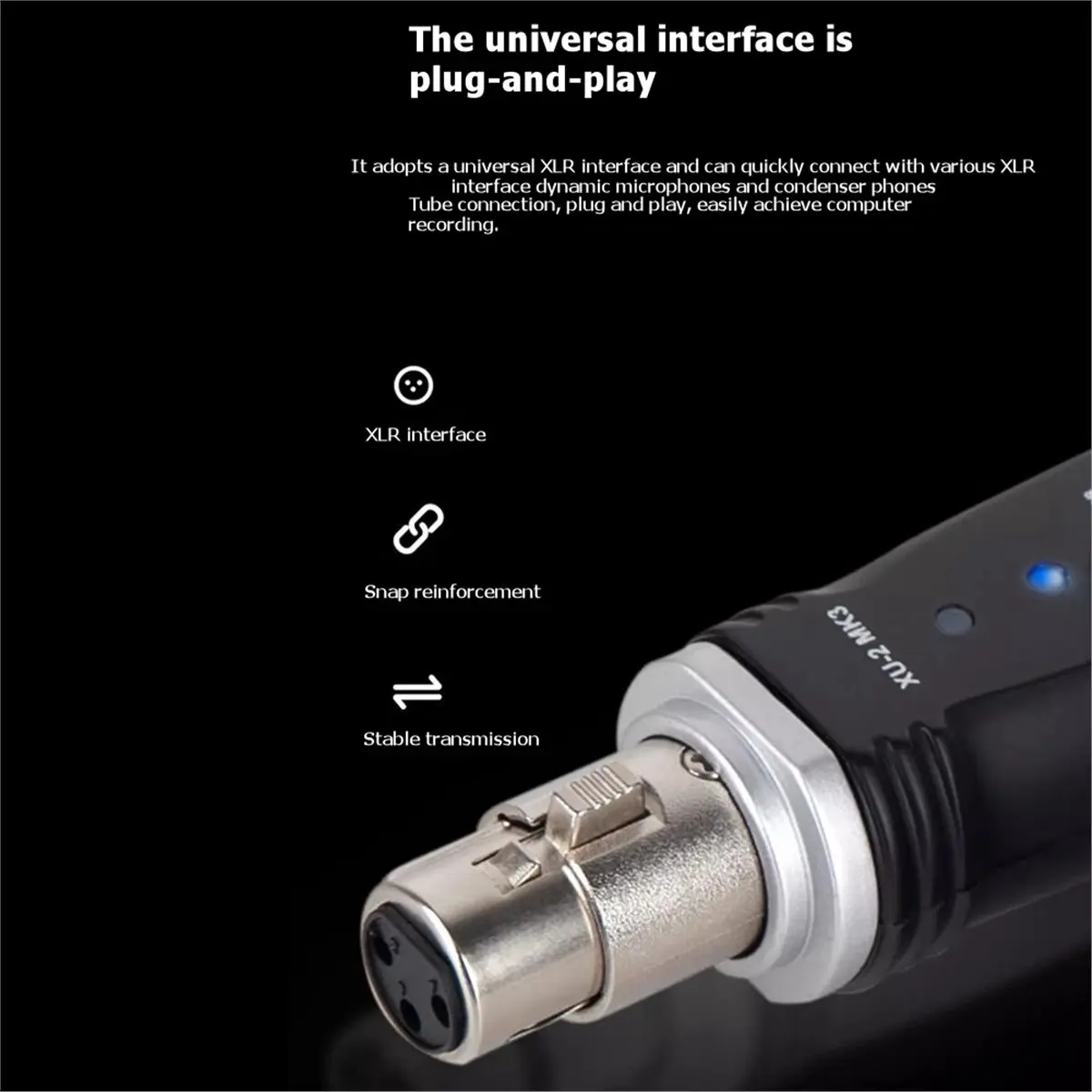 OKgood USB Converter XLR to USB Microphone Pre-Amp XU-2 MK3 with 24 Bits A/D Converter
OKgood USB Converter XLR to USB Microphone Pre-Amp XU-2 MK3 with 24 Bits A/D Converter