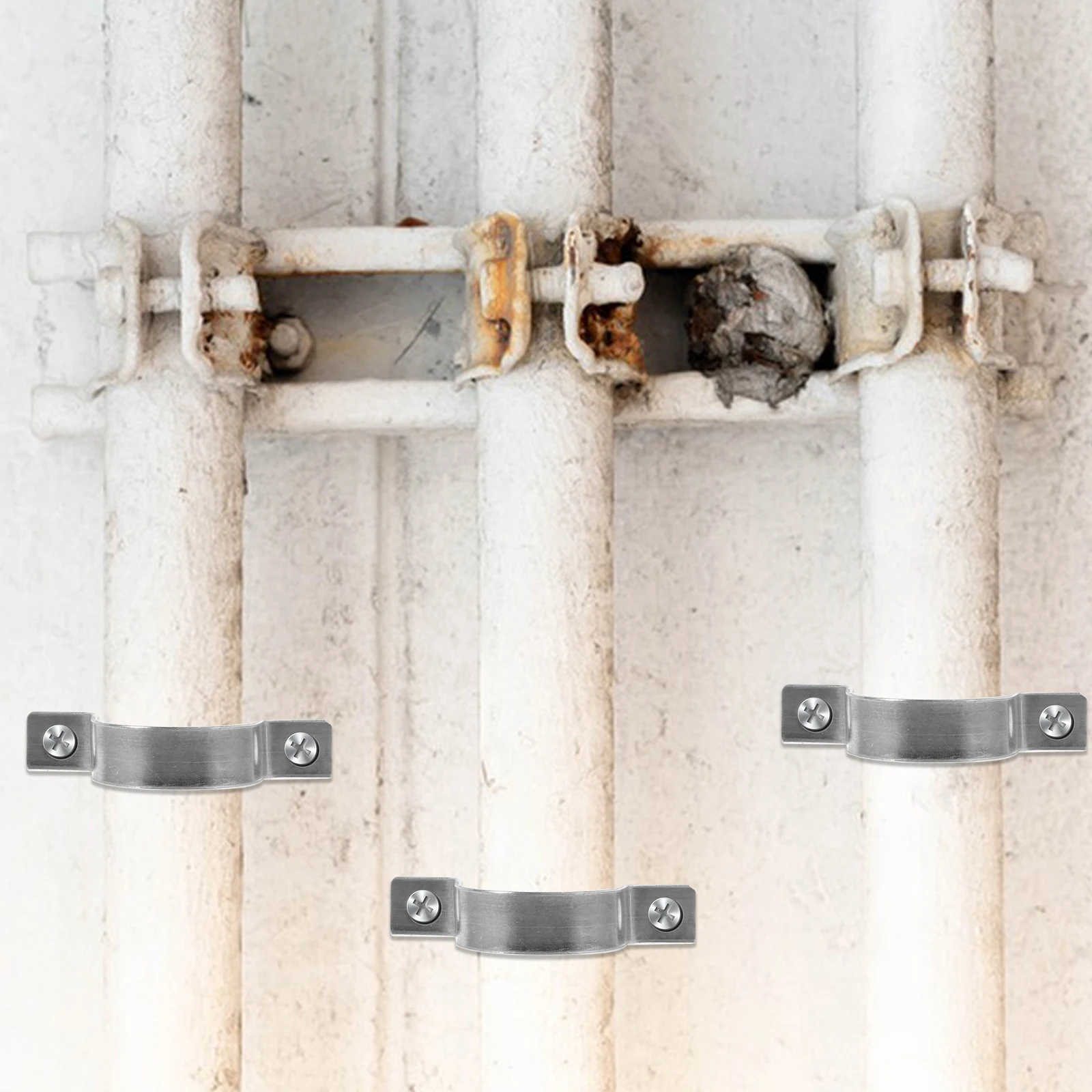 10 Pcs Galvanized Pipe Hanger Clamps Suspenders Pvc Strap Clips Support Steel Chain Link Fence Stretcher
10 Pcs Galvanized Pipe Hanger Clamps Suspenders Pvc Strap Clips Support Steel Chain Link Fence Stretcher