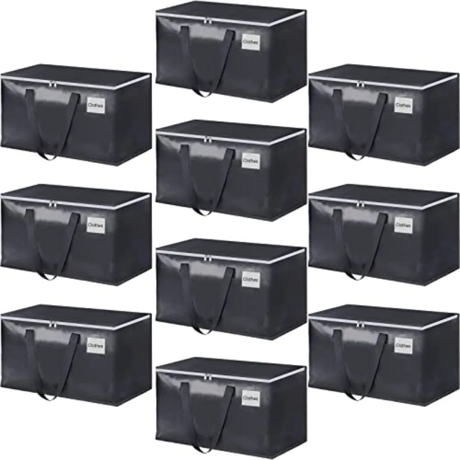 Heavy Duty Moving Boxes-Moving Bags with Zipper Reinforced Handles and Tag Pocket-Collapsible Moving Supplies-Totes for Storage
Heavy Duty Moving Boxes-Moving Bags with Zipper Reinforced Handles and Tag Pocket-Collapsible Moving Supplies-Totes for Storage