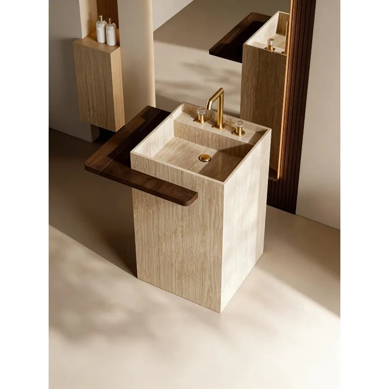 Outdoor travertine wash basin floor-to-ceiling hotel commercial public villa
Outdoor travertine wash basin floor-to-ceiling hotel commercial public villa