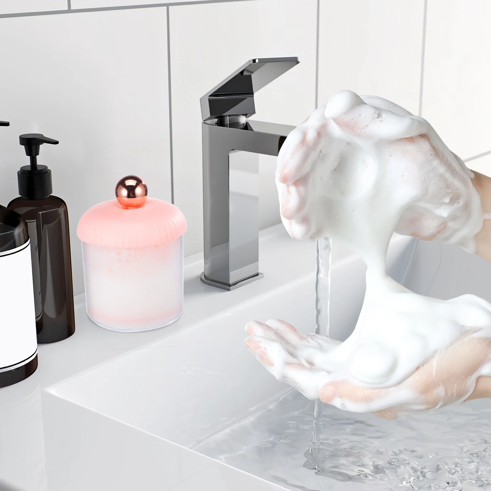 2 pcs Foamer Machine Quick Tool Facial Cleanser Shampoo Transparent Easy Clean Safe Material Cup Foaming Bottle Dense
2 pcs Foamer Machine Quick Tool Facial Cleanser Shampoo Transparent Easy Clean Safe Material Cup Foaming Bottle Dense