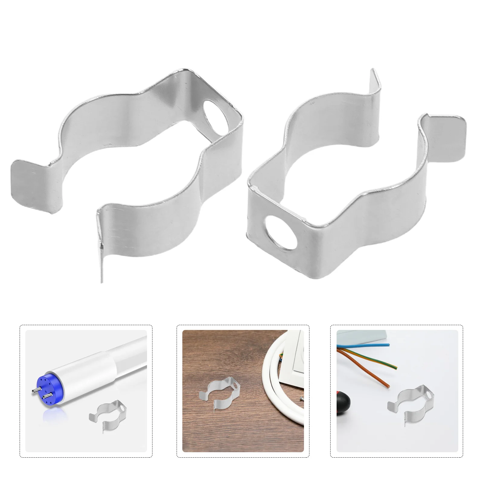 100Pcs T5 Lamp Tube Clips Metal Fluorescent Holder for 15-18Mm Diameter Fixtures Ceiling Wall Mounting Brackets LED Light Tube
100Pcs T5 Lamp Tube Clips Metal Fluorescent Holder for 15-18Mm Diameter Fixtures Ceiling Wall Mounting Brackets LED Light Tube
