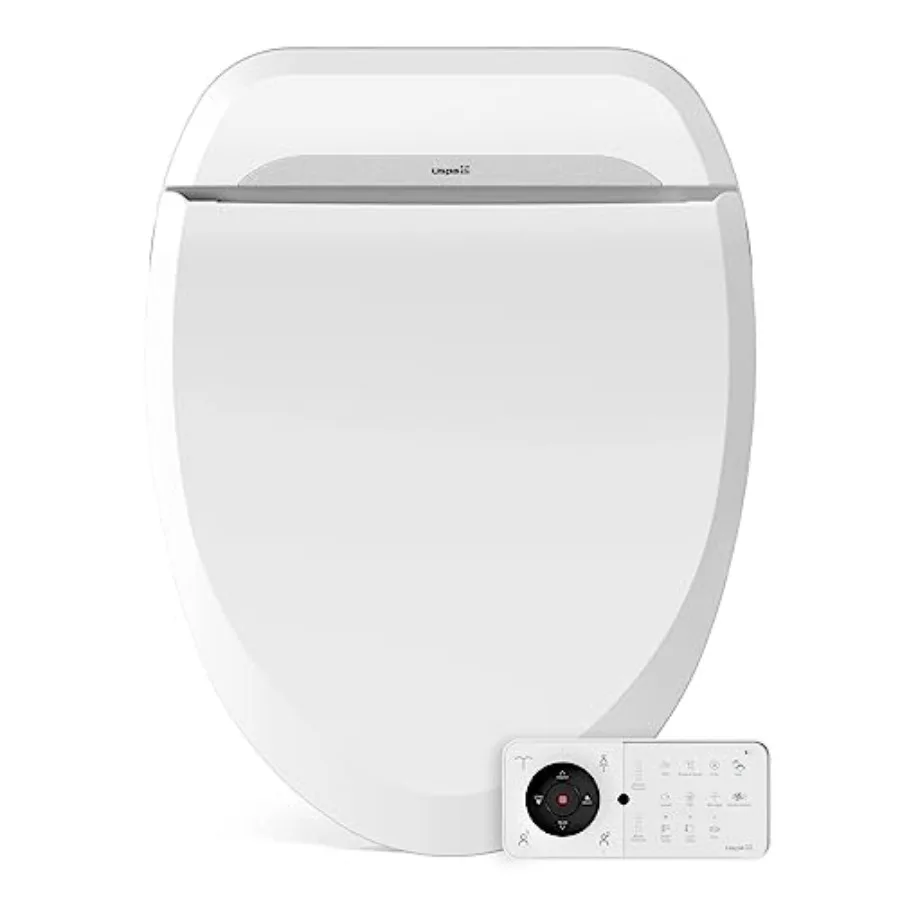 USPA PRO Bidet Seat with Warm Water Heated Seat Dryer Remote Control White Advanced Temperature Control and Energy Efficiency
USPA PRO Bidet Seat with Warm Water Heated Seat Dryer Remote Control White Advanced Temperature Control and Energy Efficiency