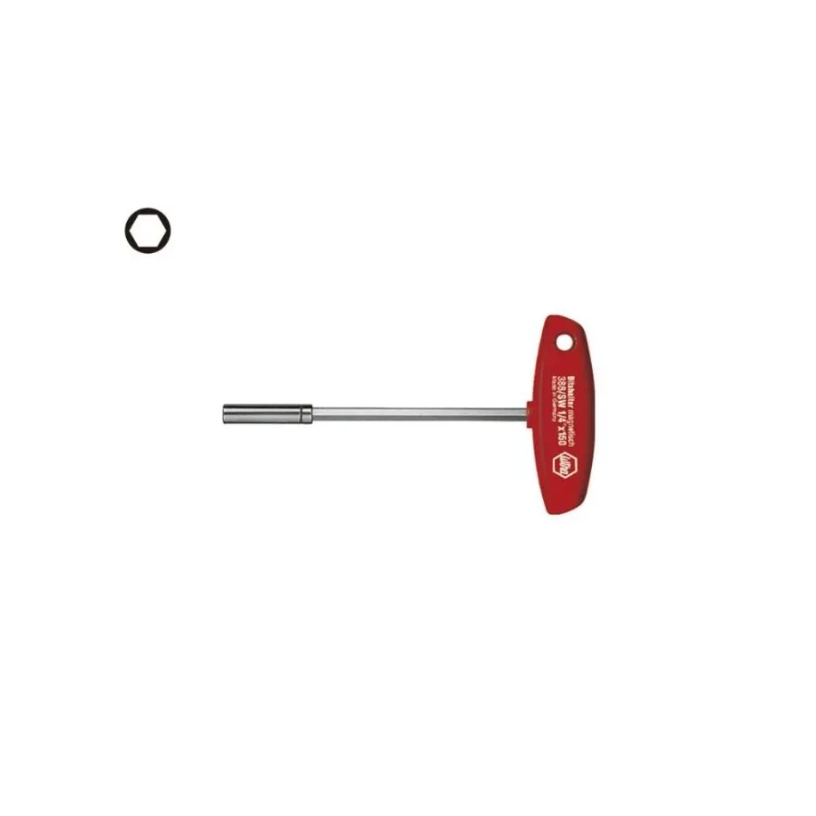 WIHA 01481 Screwdriver with T-handle Magnetic Bit Holder 1/4" Screwdriver Handle
WIHA 01481 Screwdriver with T-handle Magnetic Bit Holder 1/4" Screwdriver Handle