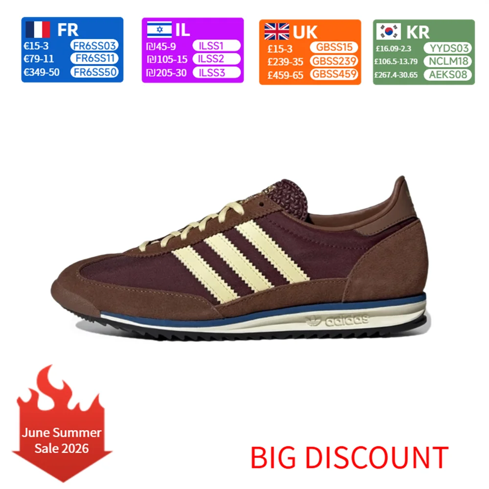 adidas Originals SL 72 0G Versatile Streetwear Effortlessly Comfortable Low-Top Casual Shoes for Women Brown/Beige IE3425
adidas Originals SL 72 0G Versatile Streetwear Effortlessly Comfortable Low-Top Casual Shoes for Women Brown/Beige IE3425