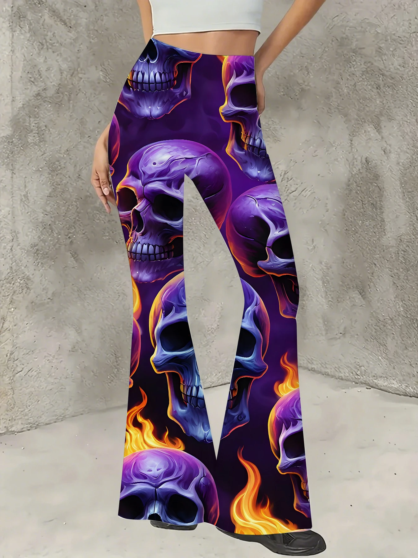 Women's Printed Flare Pants Y2K High Waist Bell Bottom Trousers Streetwear
Women's Printed Flare Pants Y2K High Waist Bell Bottom Trousers Streetwear