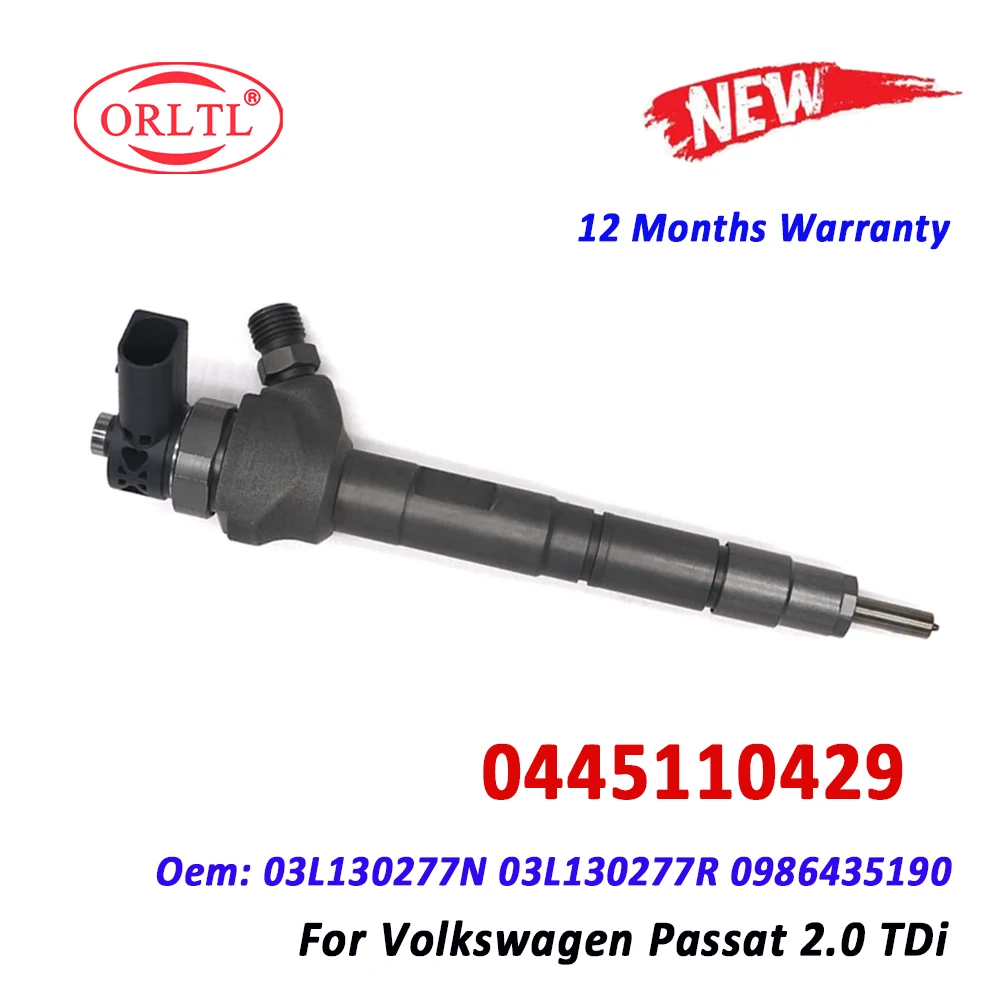 ORLTL 0445110429 Common Rail Fuel Injector 0 445 110 429 OE 03L130277N 03L130277R 0445 110 429 For Audi Diesel Nozzle
ORLTL 0445110429 Common Rail Fuel Injector 0 445 110 429 OE 03L130277N 03L130277R 0445 110 429 For Audi Diesel Nozzle