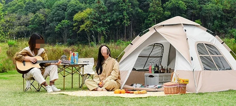 #For 3-4 Person Tent Outdoor Camping Portable Folding Rainproof Tent Large Space Quick Opening Hexagon Tent
#For 3-4 Person Tent Outdoor Camping Portable Folding Rainproof Tent Large Space Quick Opening Hexagon Tent